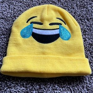Laugh Emoji Yellow Beanie